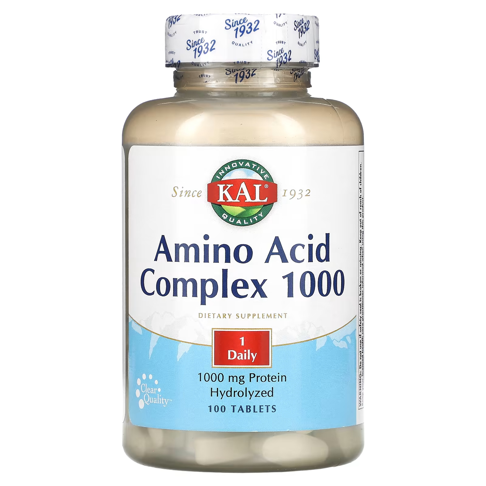 Аминокислотный комплекс Kal 1000, 100 таблеток kal комплекс аминокислот 1000 1000 мг 100 таблеток