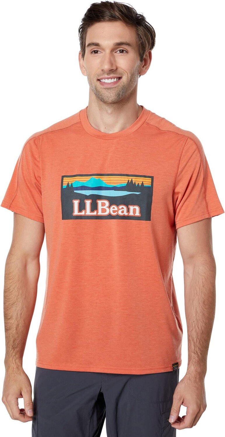 

Повседневная футболка SunSmart с коротким рукавом и графикой L.L.Bean, цвет Terra-Cotta/Logo