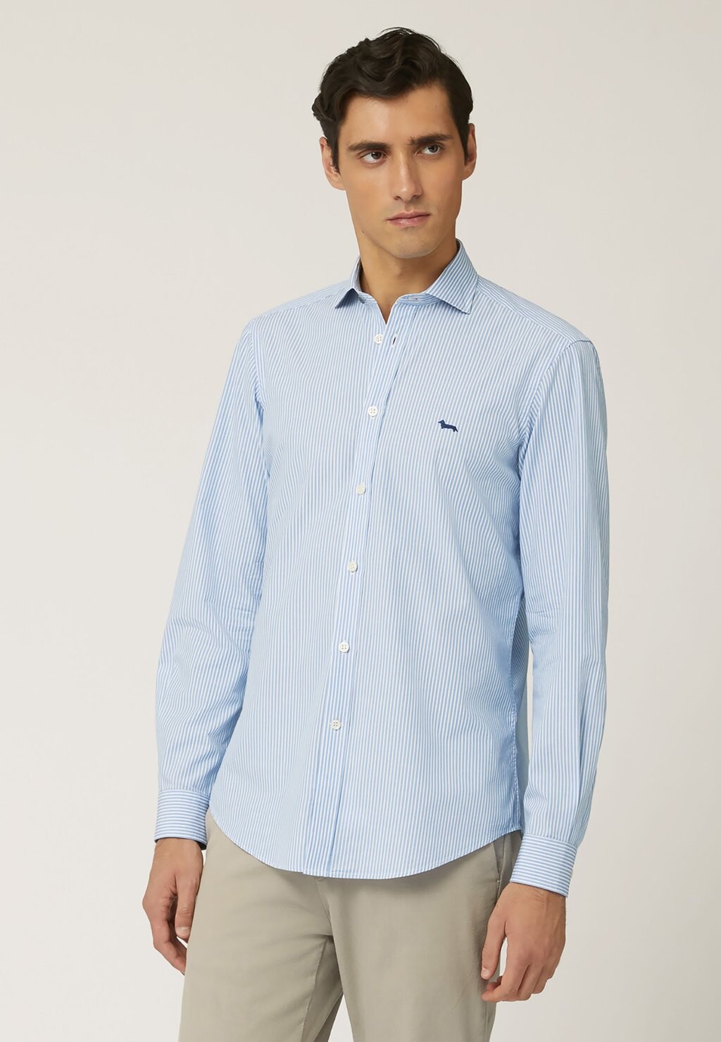

Рубашка Striped Harmont & Blaine, цвет celeste screziato