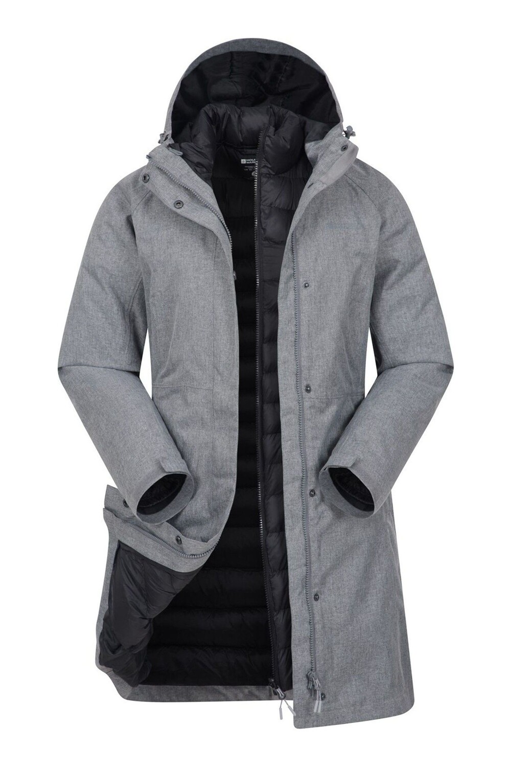 

Аляскинский длинный пиджак 3 в 1 Mountain Warehouse, серый