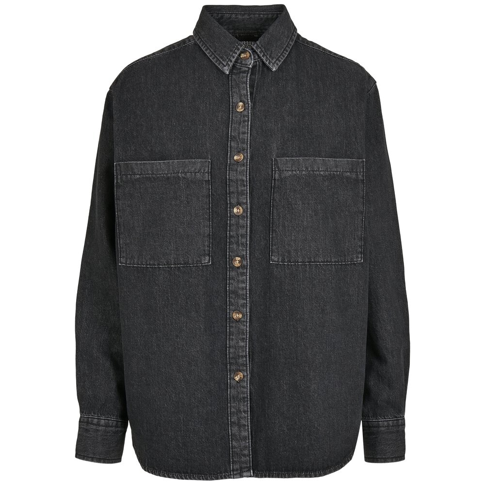 

Рубашка Urban Classics Denim Oversized, серый