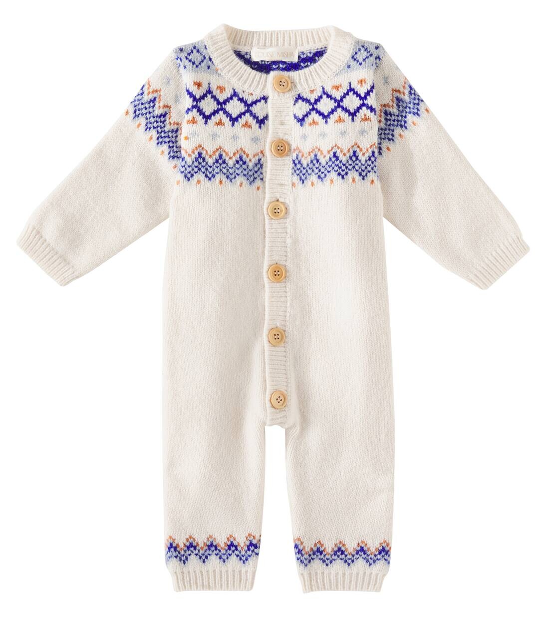 

Жаккардовый комбинезон Baby Noe Louise Misha, кремовый
