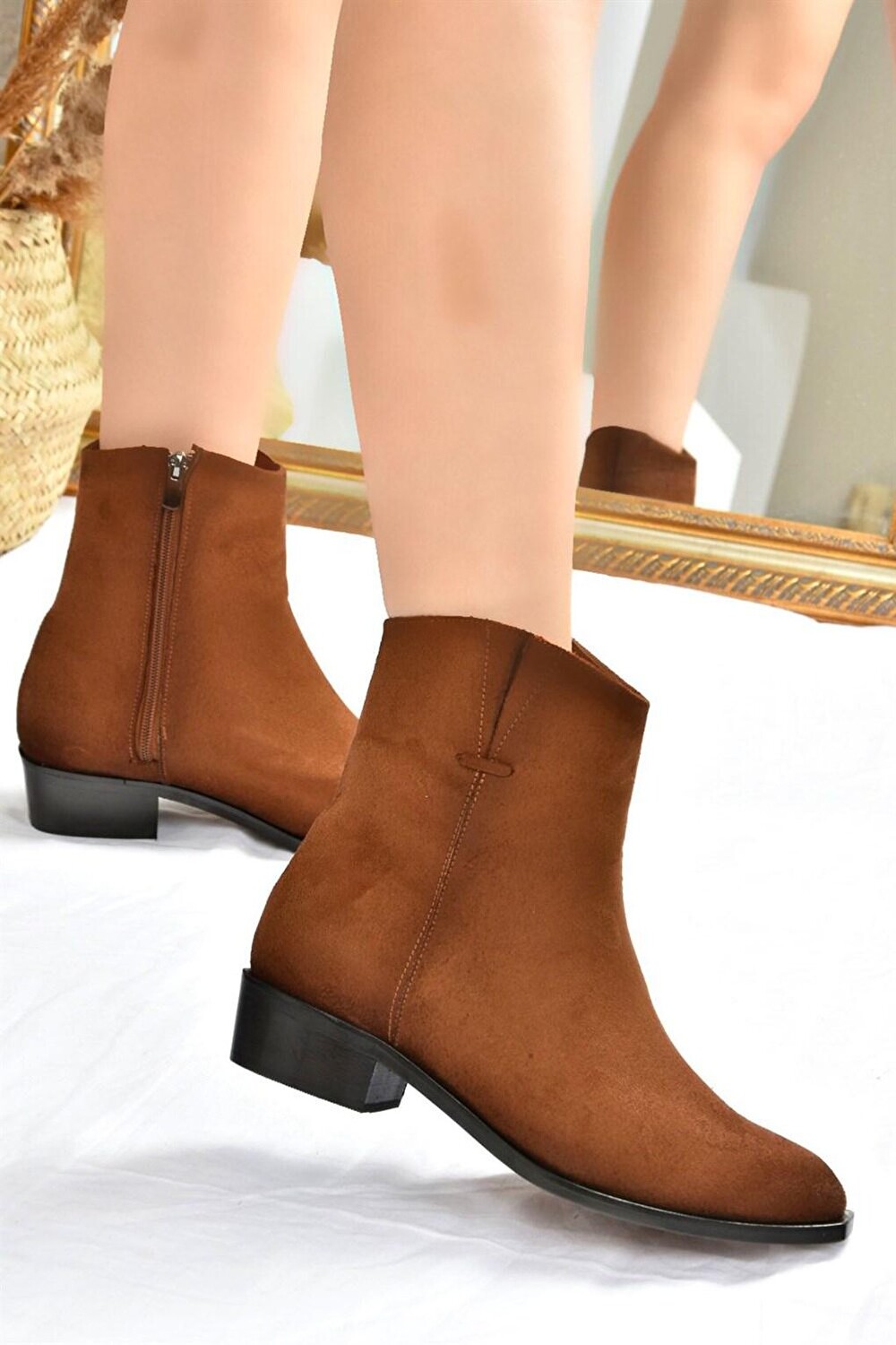 

L2526812 Светло-коричневые женские ботинки Fox Shoes, Коричневый