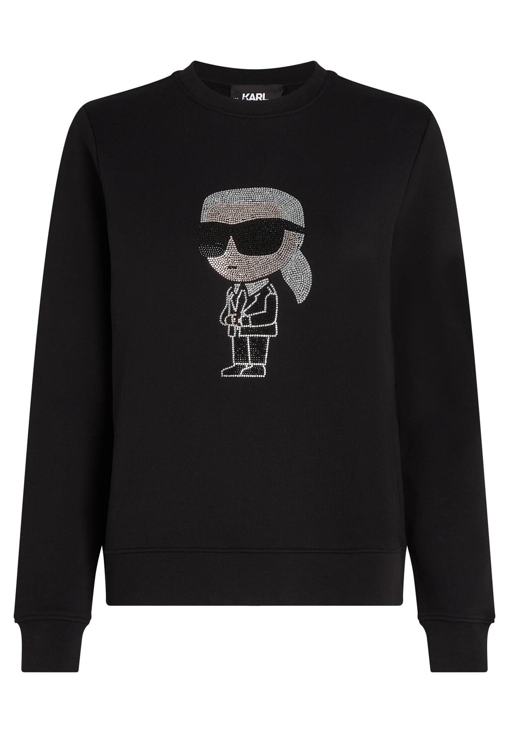 

Толстовка Karl Lagerfeld со стразами, черный