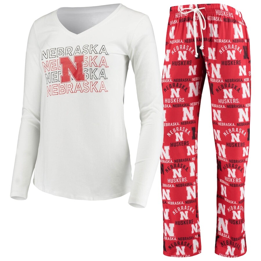 

Пижамный комплект Concepts Sport Nebraska Huskers, алый