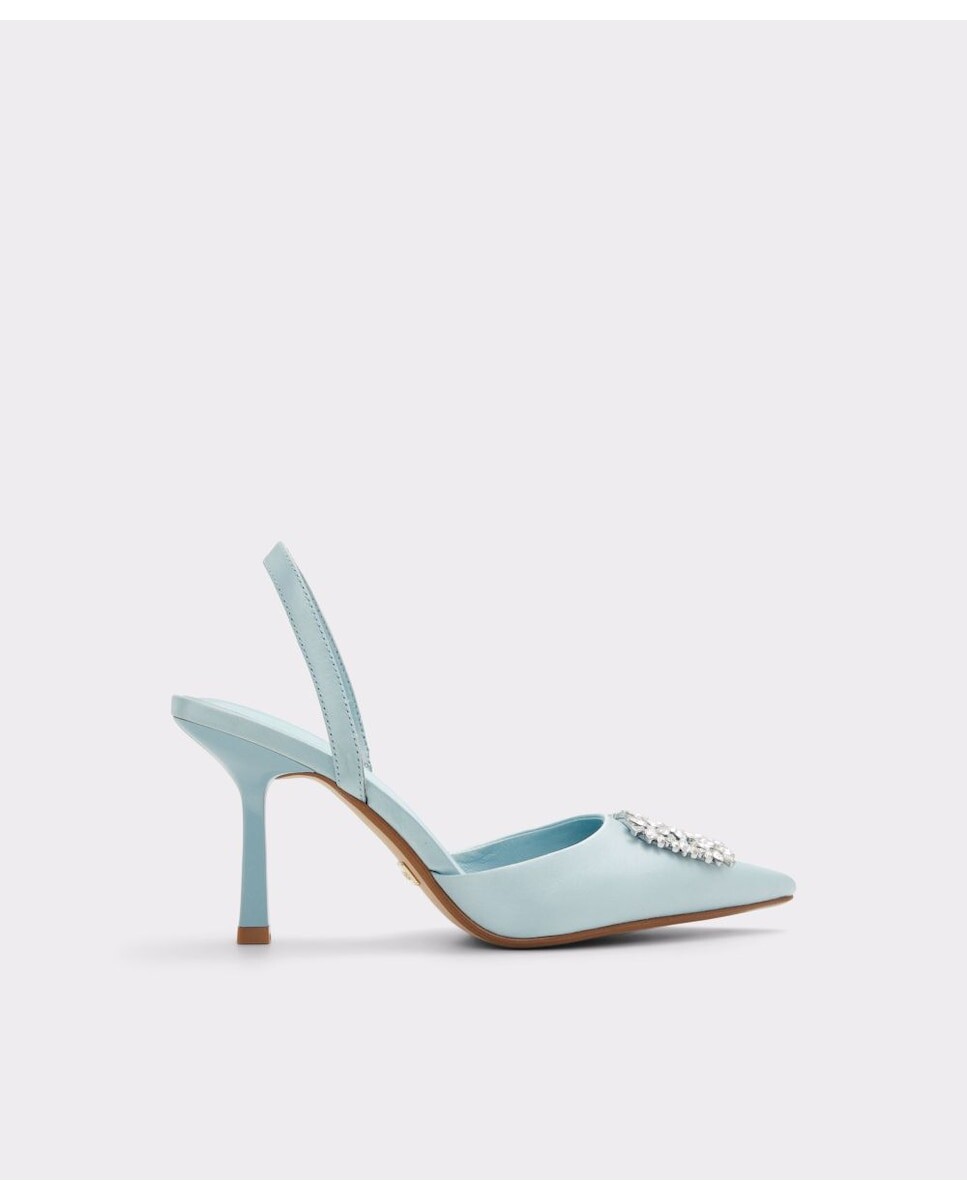 

Женские туфли-лодочки с пяткой на пятке из синей ткани Aldo, синий