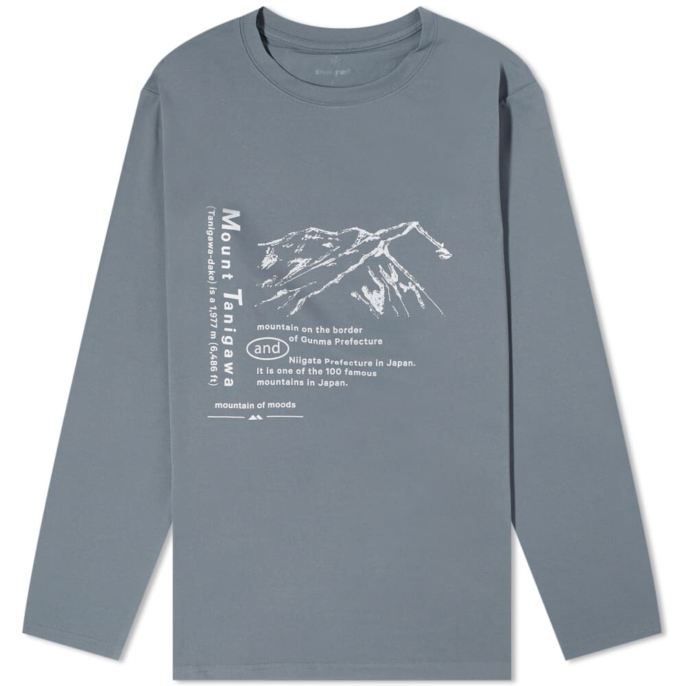 

Футболка с длинным рукавом Snow Peak x Mountain of Moods Mt.Tanigawa, серый