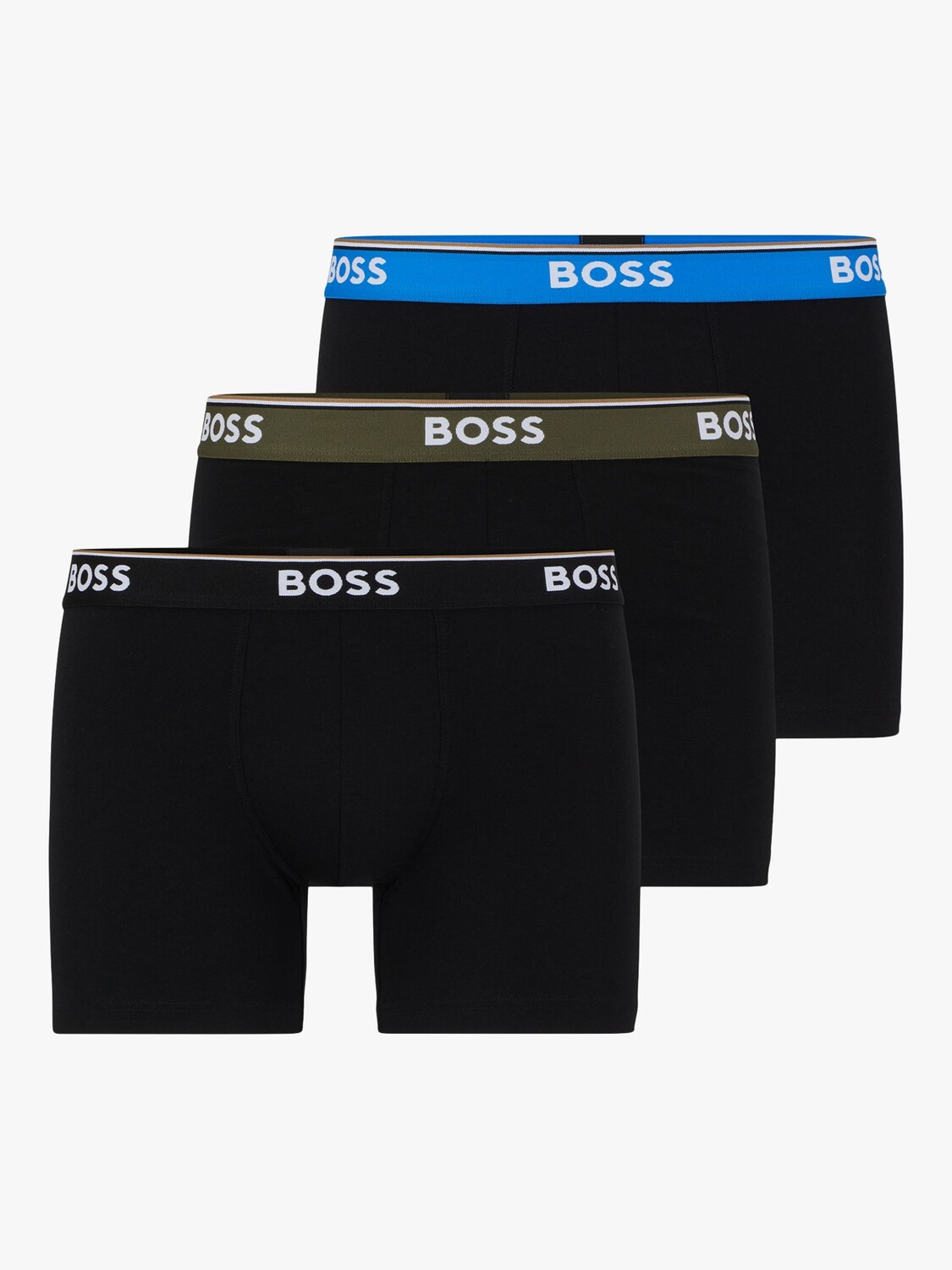

Трусы из смесового хлопка BOSS Power HUGO BOSS, черный/оливковый/бирюзовый