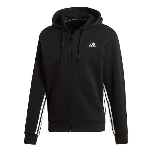 Куртка adidas Must Haves 3-Stripes Full Zip Hoodie, черный