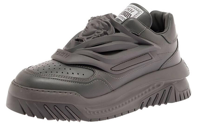 

Кроссовки Versace Odissea Caged Rubber Medusa Fossil, серый