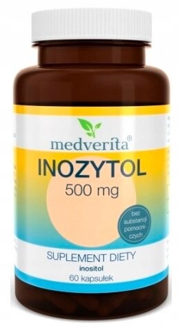 

Medverita, Инозитол 500 мг витамина В8, 60 капсул.