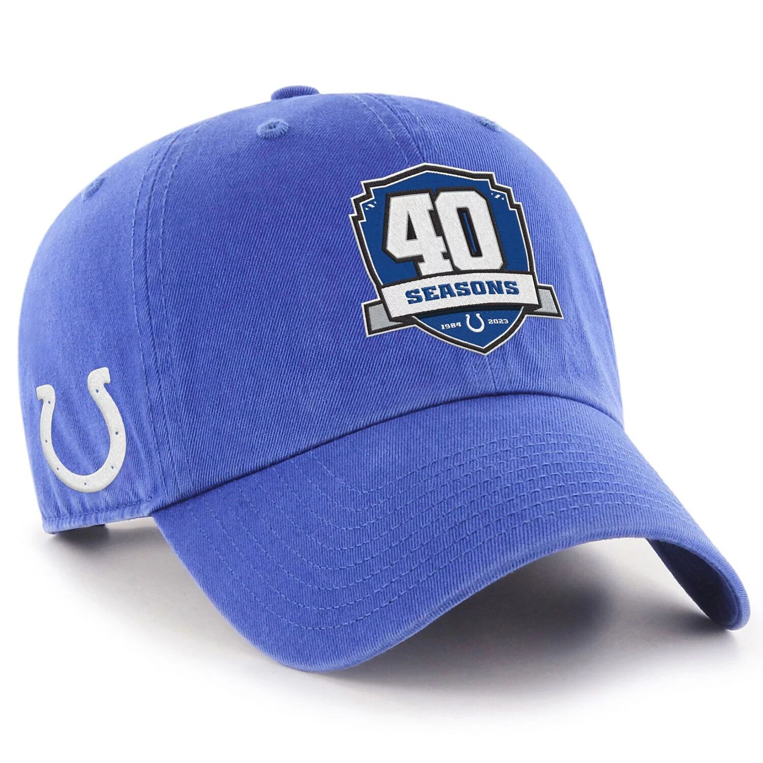 

Мужская регулируемая шляпа Royal Indianapolis Colts '47 в честь 40-летия с нашивкой спереди