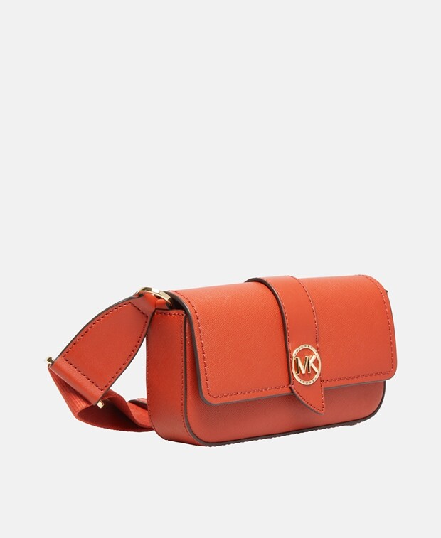 

Кожаная сумка-мессенджер Michael Michael Kors, коричневый