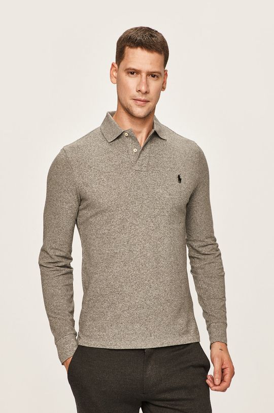 Рубашка с длинным рукавом Polo Ralph Lauren, серый рубашка поло с длинными рукавами lyle