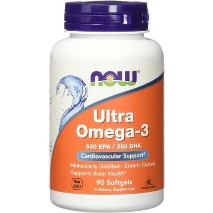 Ультра Омега-3 500/250 мг Эк, Now Foods бады тонизирующие и общеукрепляющие now три 3д омега 1562 мг