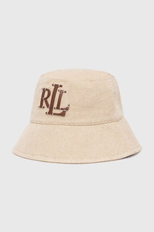 

Хлопковая шапка Lauren Ralph Lauren, бежевый