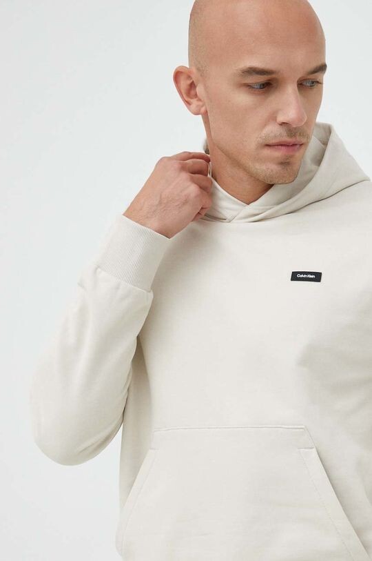 

Хлопковая толстовка Calvin Klein, бежевый