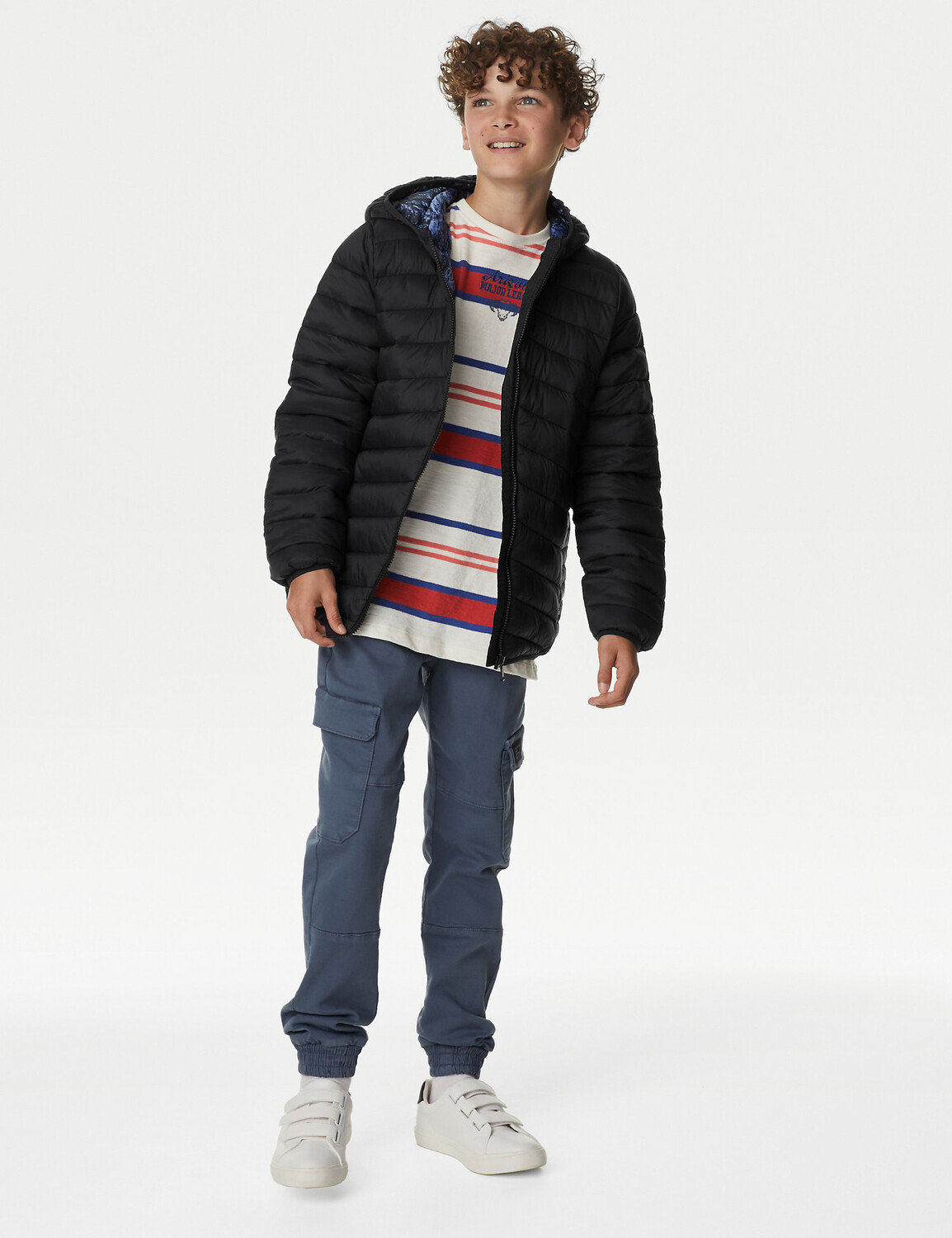 

Легкая стеганая куртка Stormwear (6–16 лет) Marks & Spencer, черный