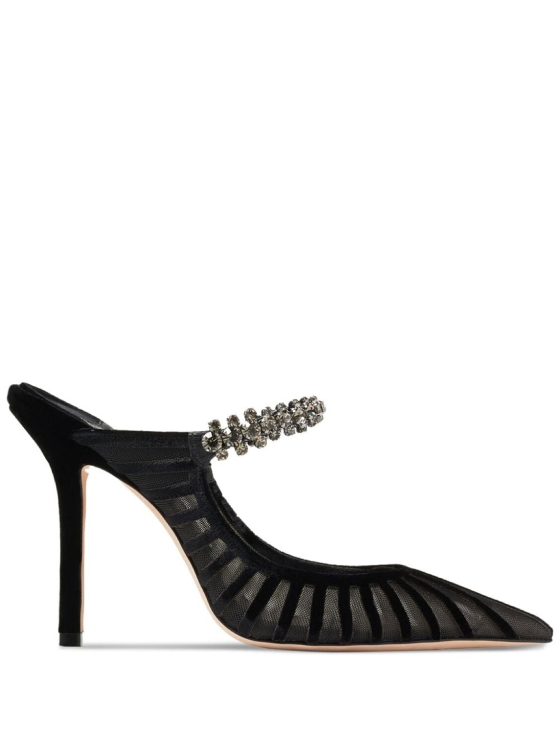 

Jimmy Choo мюли Bing 100 с кристаллами, черный