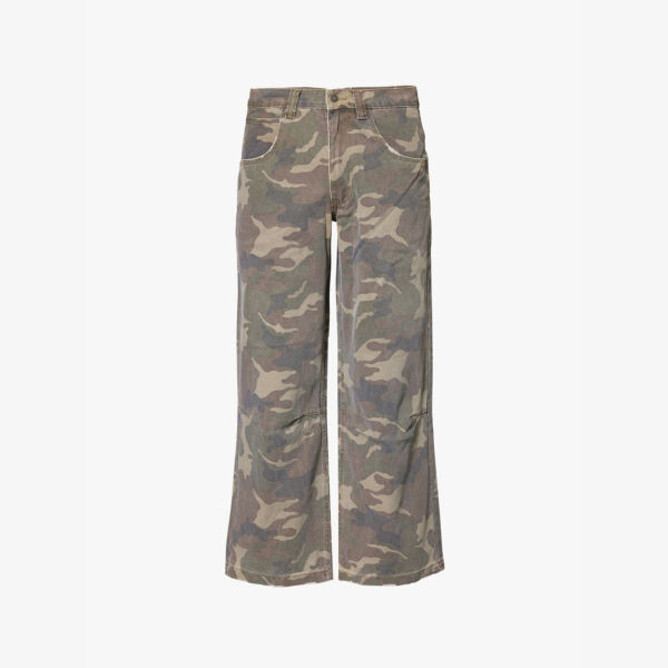 

Джинсы Camo Colossus прямого кроя с камуфляжным принтом и классическим кроем Jaded London, мультиколор