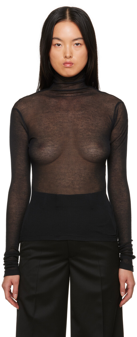 

Черная водолазка Kaisu Ann Demeulemeester, Черный