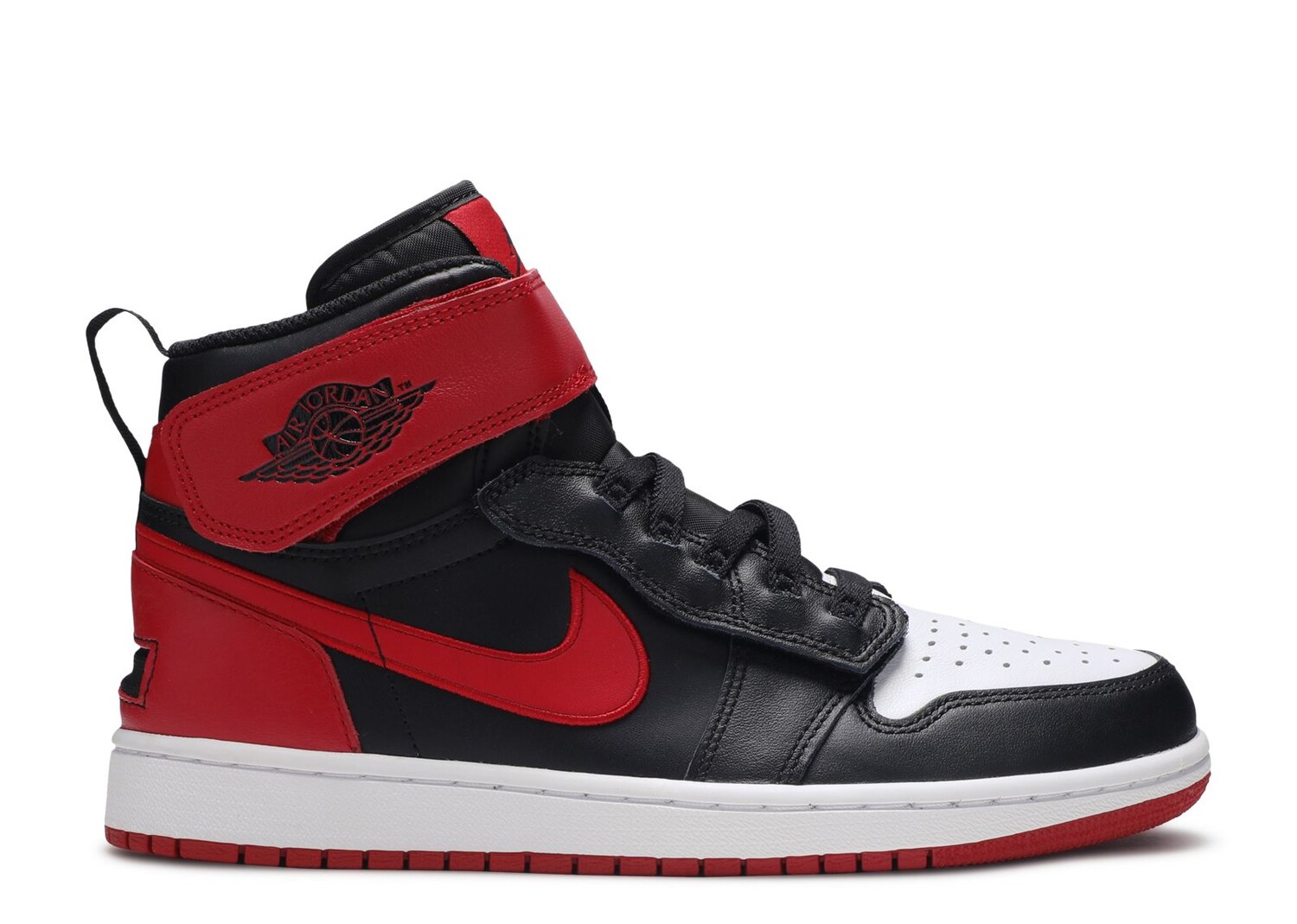 

Кроссовки Air Jordan Air Jordan 1 High Flyease 'Black Toe', красный, Красный;серый