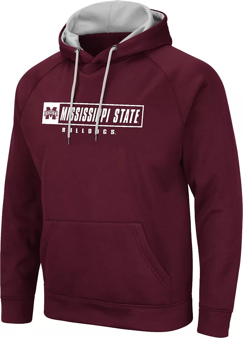 

Colosseum Мужская темно-бордовая худи Mississippi State Bulldogs
