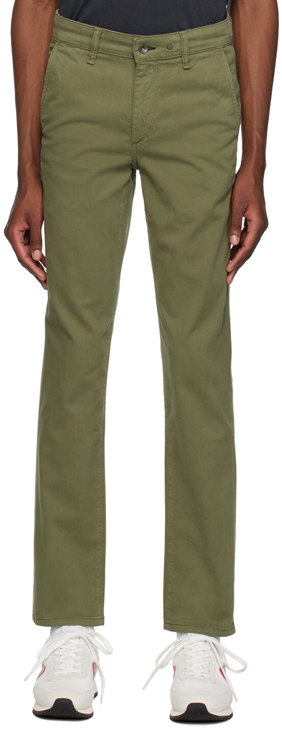 

Зеленые брюки кроя 2 rag & bone, Зеленый