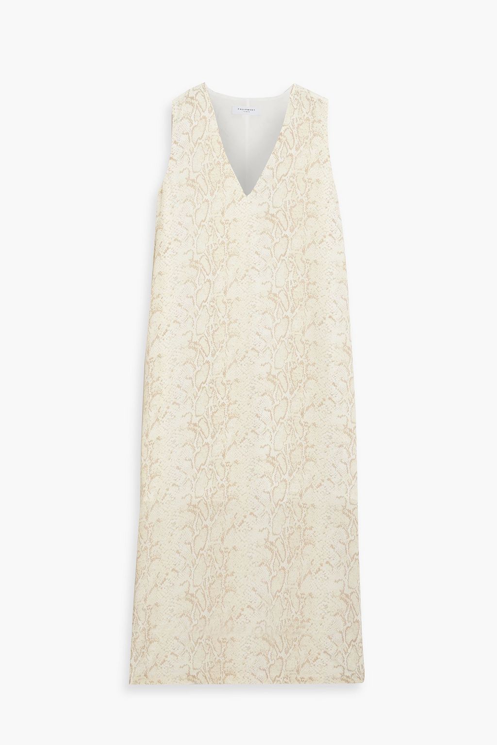 Платье миди Connery со змеиным принтом EQUIPMENT, кремовый