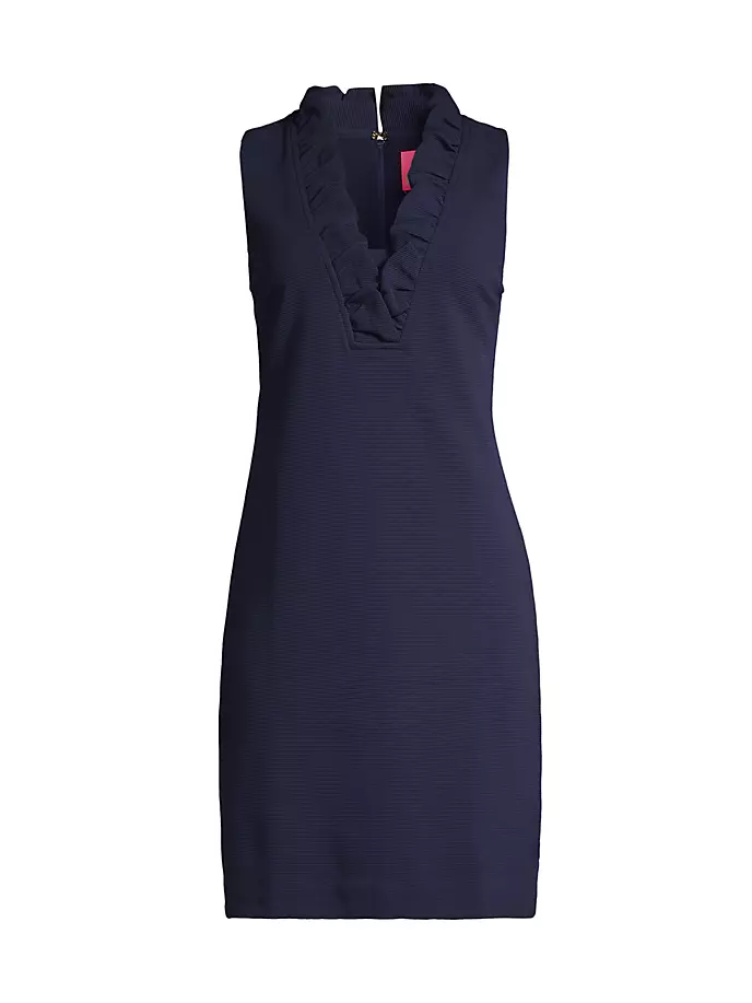 

Трикотажное мини-платье в полоску Tisbury Lilly Pulitzer, цвет true navy