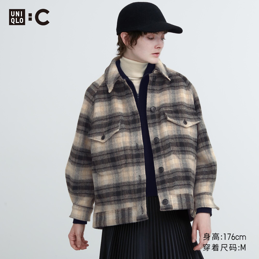

Куртка Uniqlo свободная, сине-серый