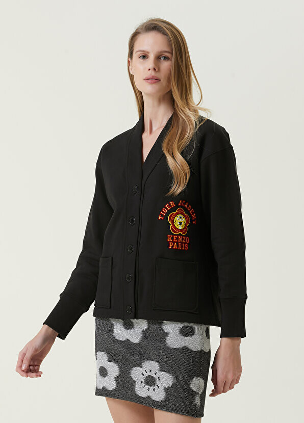 

Черный кардиган с логотипом Kenzo