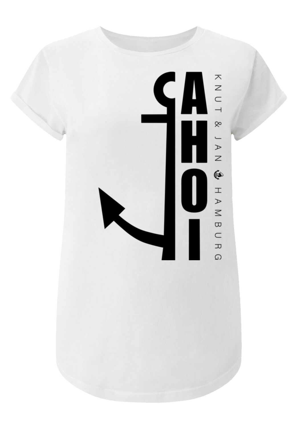 

Футболка F4NT4STIC Ahoi Anker Crop Knut & Jan Hamburg, белый