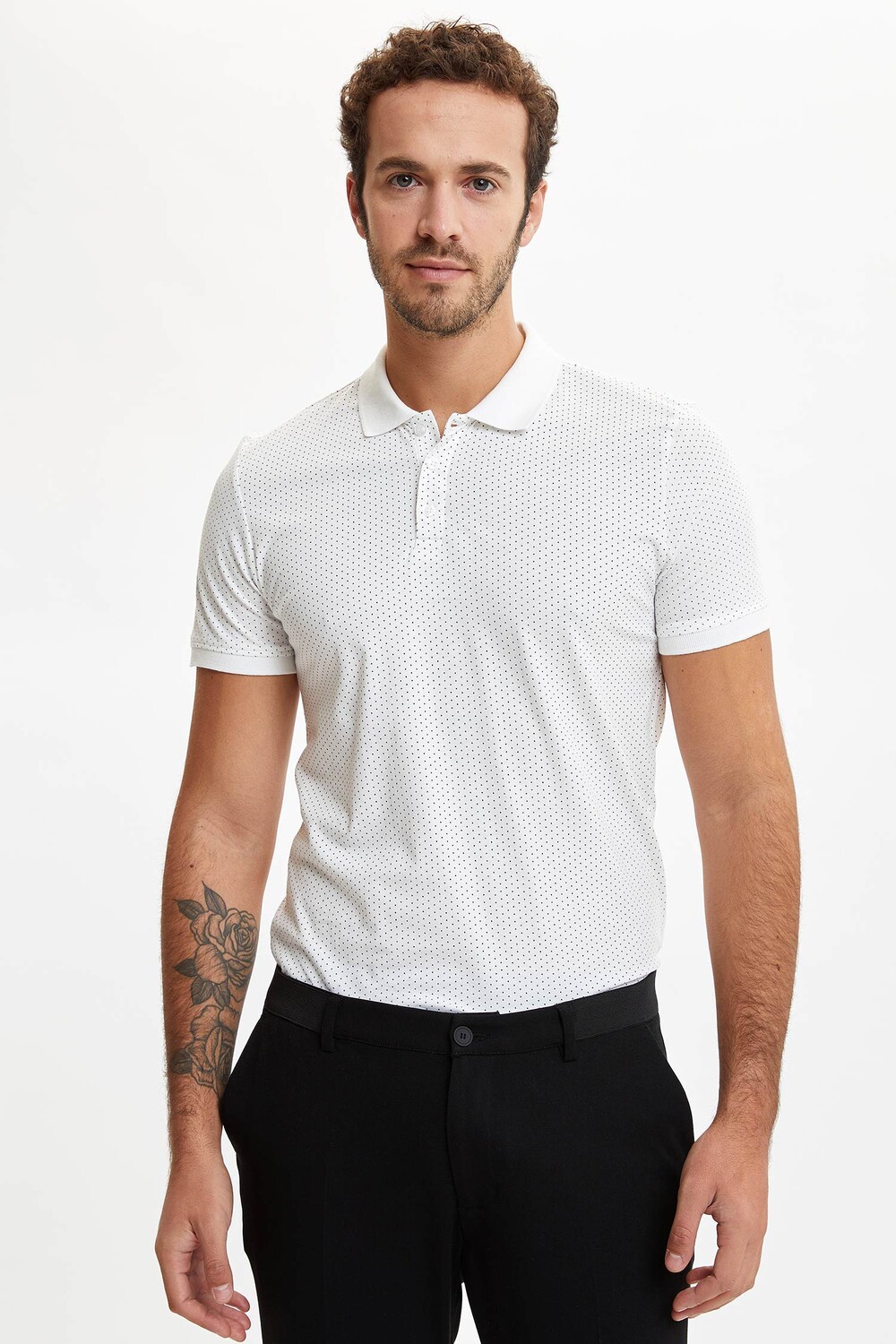 

Поло DeFacto SLIM FIT, белый