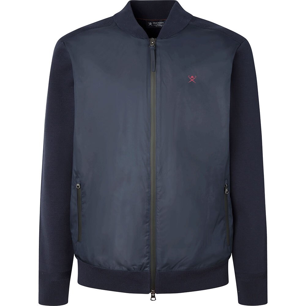 

Свитер Hackett Heritage Hybridip Full Zip, серый