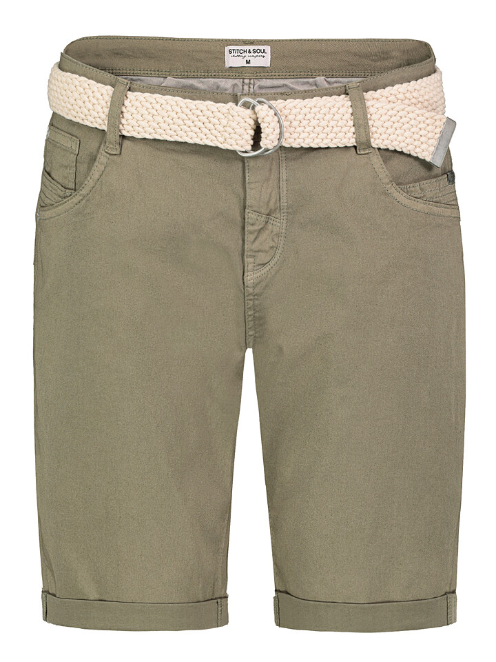 

Шорты Stitch & Soul Bermudas, хаки