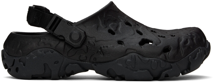 

Черные универсальные сабо Atlas Crocs, цвет Black/Black