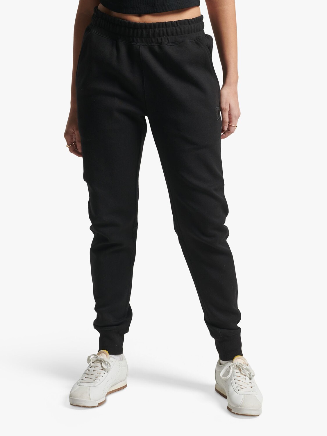 

Джоггеры из смесового хлопка Superdry Slim Tech, черные, Черный