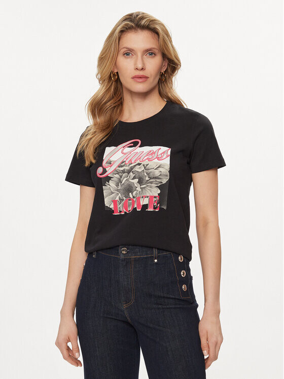 

Футболка стандартного кроя Guess, черный