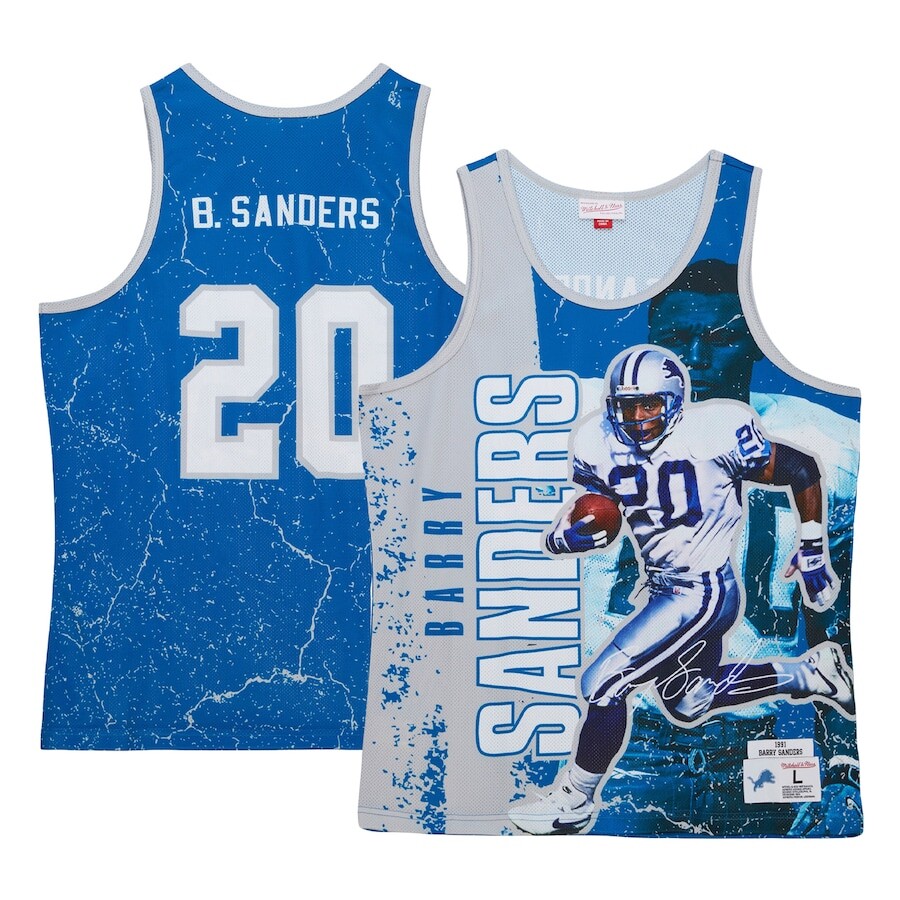 

Майка Mitchell & Ness Detroit Lions, синий
