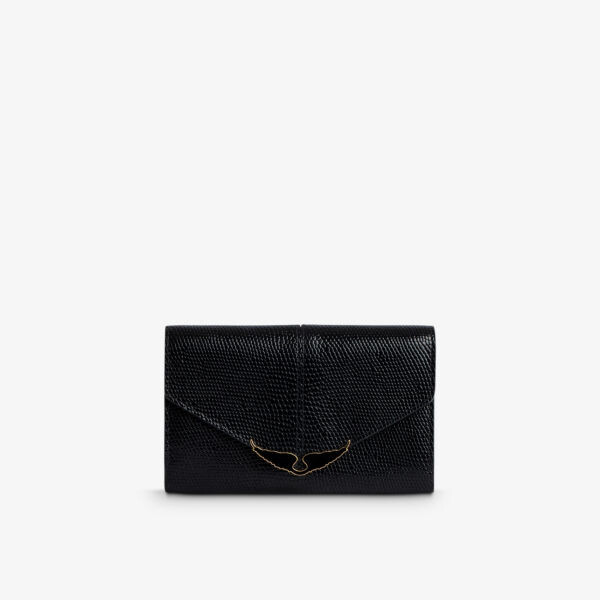 

Кошелек Borderline из зерненой кожи с логотипом Zadig&Voltaire, цвет noir