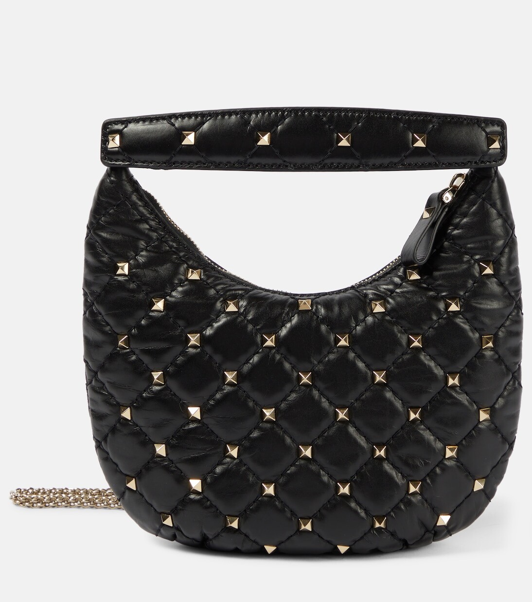

Кожаная сумка через плечо rockstud spike mini Valentino Garavani, черный