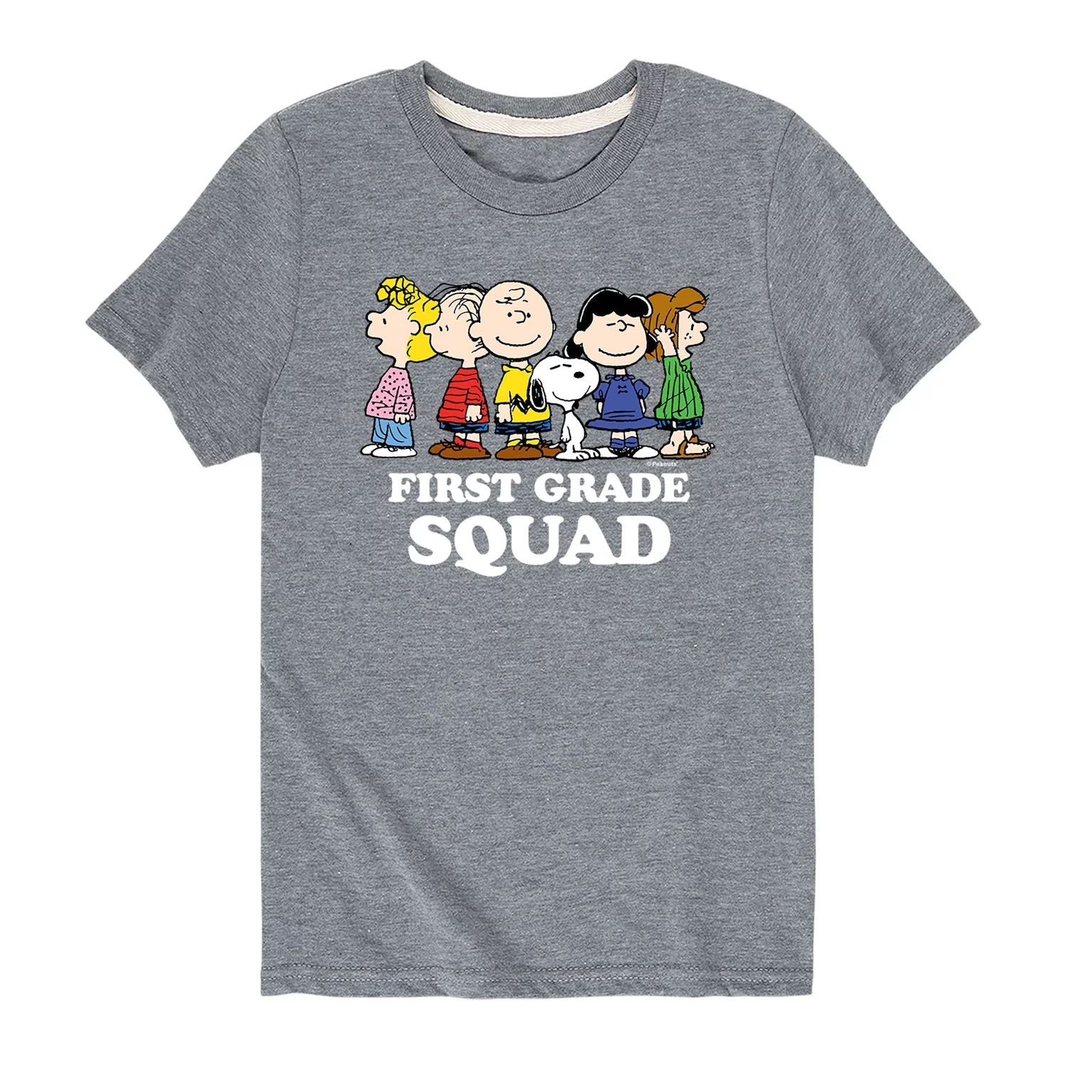 

Футболка с рисунком Peanuts First Grade Squad для мальчиков 8–20 лет Licensed Character