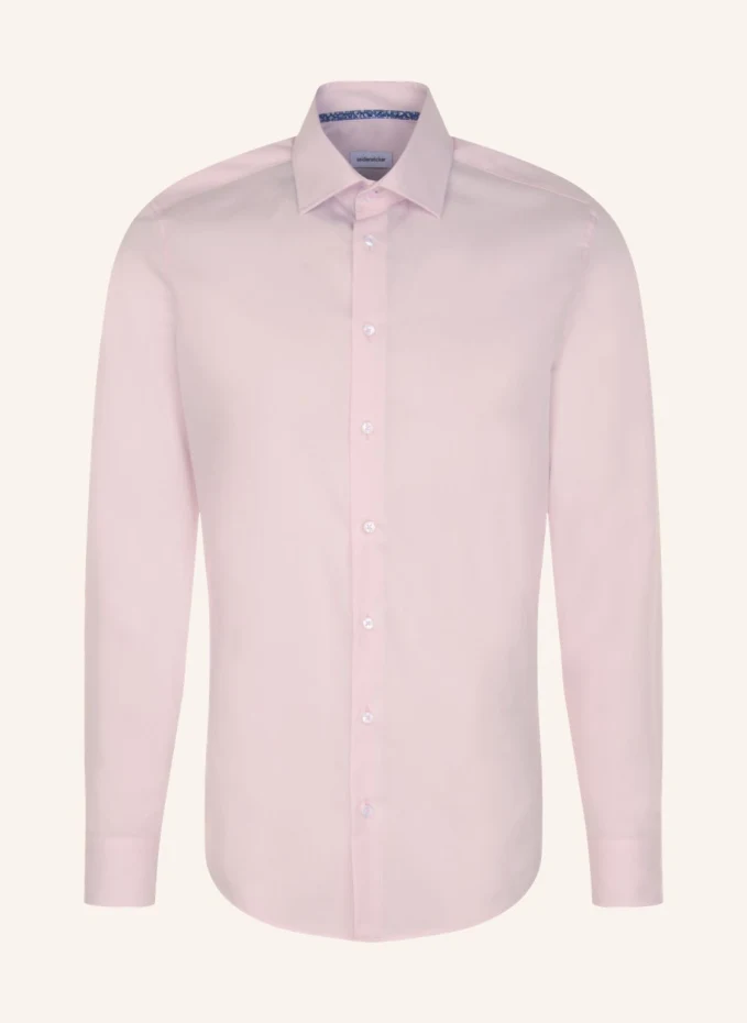 цена Деловая рубашка приталенного кроя Seidensticker, розовый