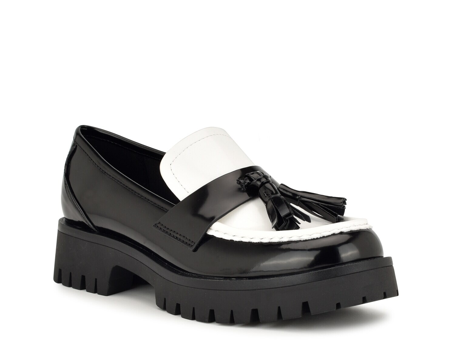 

Лоферы Nine West Gary, черный-белый