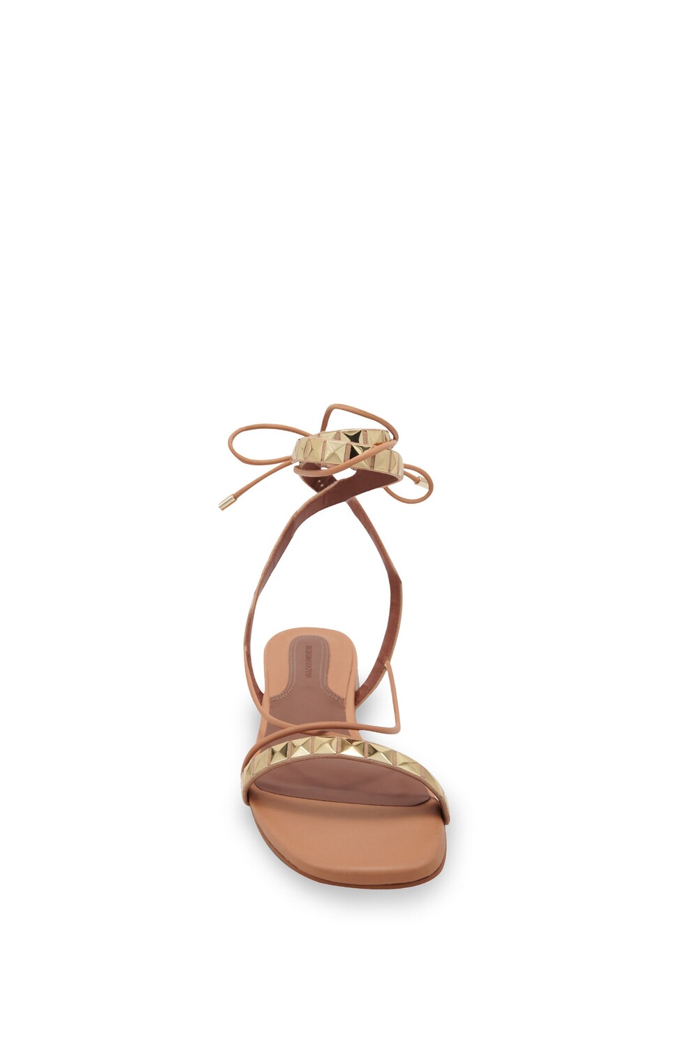 

Сандалии Tabbi с заклепками и запахом на щиколотке BCBGMAXAZRIA, цвет Palomino/Platino