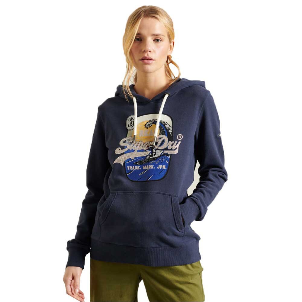 

Худи Superdry Vintage Itago Loopback, синий