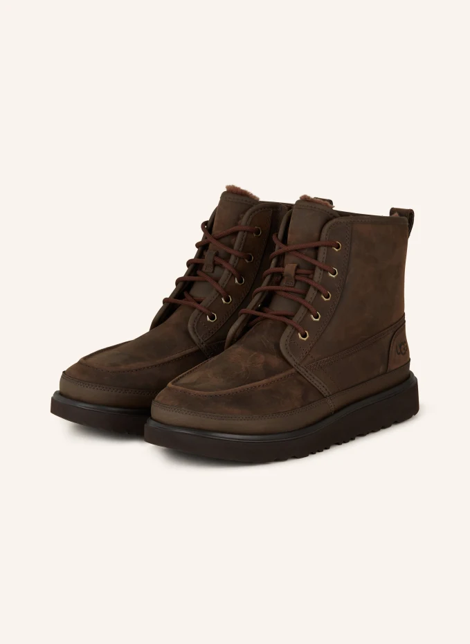 

Ботинки на шнуровке Ugg, коричневый