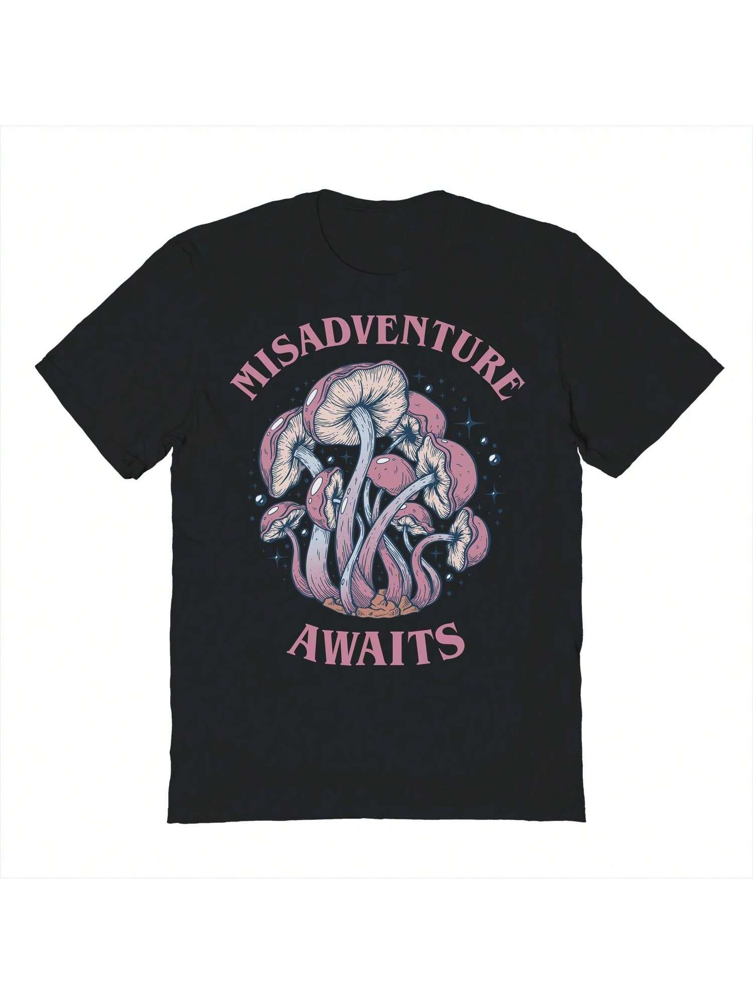 Хлопковая футболка унисекс с короткими рукавами и рисунком Pop Creature Misadventure, черный