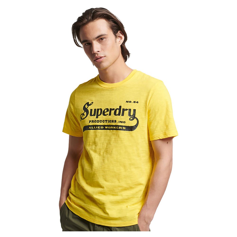 Футболка Superdry Vintage Merch Store, желтый
